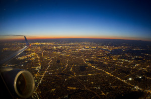 plane at night